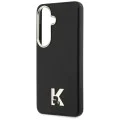 Калъф за Samsung Galaxy S26 - Wrapped Grained Leather с K Head Logo MagSafe - Karl Lagerfeld - Черен