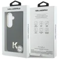 Калъф за Samsung Galaxy S26 - Wrapped Grained Leather с K Head Logo MagSafe - Karl Lagerfeld - Черен