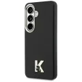 Калъф за Samsung Galaxy S26 - Wrapped Grained Leather с K Head Logo MagSafe - Karl Lagerfeld - Черен