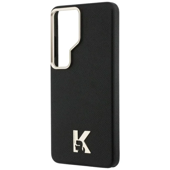 Калъф за Samsung Galaxy S26 Ultra - Wrapped Grained Leather с K Head Logo MagSafe - Karl Lagerfeld - Черен