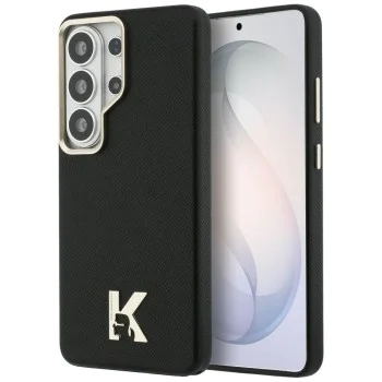 Калъф за Samsung Galaxy S26 Ultra - Wrapped Grained Leather с K Head Logo MagSafe - Karl Lagerfeld - Черен