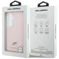 Калъф за Samsung Galaxy S26 - Wrapped Grained Leather с K&C Head Pin MagSafe - Karl Lagerfeld - Розов