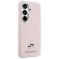 Калъф за Samsung Galaxy S26 - Wrapped Grained Leather с K&C Head Pin MagSafe - Karl Lagerfeld - Розов
