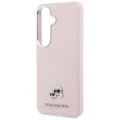Калъф за Samsung Galaxy S26 - Wrapped Grained Leather с K&C Head Pin MagSafe - Karl Lagerfeld - Розов