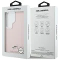 Калъф за Samsung Galaxy S26 Ultra - Wrapped Grained Leather с K&C Head Pin MagSafe - Karl Lagerfeld - Розов