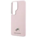 Калъф за Samsung Galaxy S26 Ultra - Wrapped Grained Leather с K&C Head Pin MagSafe - Karl Lagerfeld - Розов