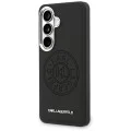 Калъф за Samsung Galaxy S26 - Wrapped Leather с Karl Round Point Logo MagSafe - Karl Lagerfeld - Черен