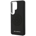 Калъф за Samsung Galaxy S26 Ultra - Wrapped Leather с Karl Round Point Logo MagSafe - Karl Lagerfeld - Черен