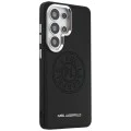 Калъф за Samsung Galaxy S26 Ultra - Wrapped Leather с Karl Round Point Logo MagSafe - Karl Lagerfeld - Черен