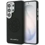 Калъф за Samsung Galaxy S26 Ultra - Wrapped Leather с Karl Round Point Logo MagSafe - Karl Lagerfeld - Черен