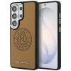 Калъф за Samsung Galaxy S26 Ultra - Wrapped Leather с Karl Round Point Logo MagSafe - Karl Lagerfeld - Кафяв