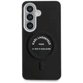 Калъф за Samsung Galaxy S26 - Wrapped Leather с Karl RSG Logo MagSafe - Karl Lagerfeld - Черен