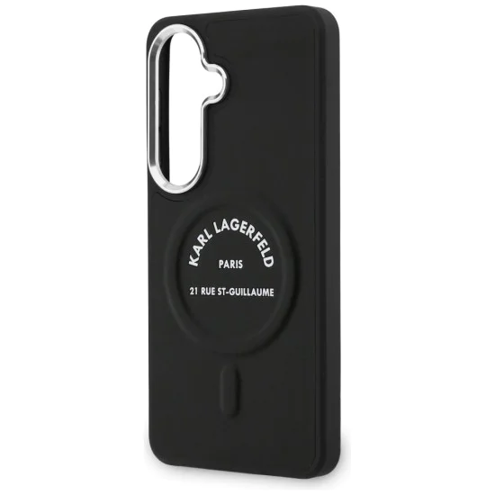 Калъф за Samsung Galaxy S26 - Wrapped Leather с Karl RSG Logo MagSafe - Karl Lagerfeld - Черен