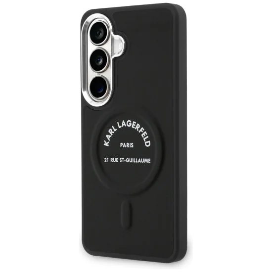 Калъф за Samsung Galaxy S26 - Wrapped Leather с Karl RSG Logo MagSafe - Karl Lagerfeld - Черен