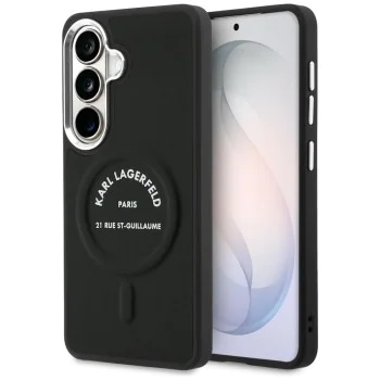 Калъф за Samsung Galaxy S26 - Wrapped Leather с Karl RSG Logo MagSafe - Karl Lagerfeld - Черен
