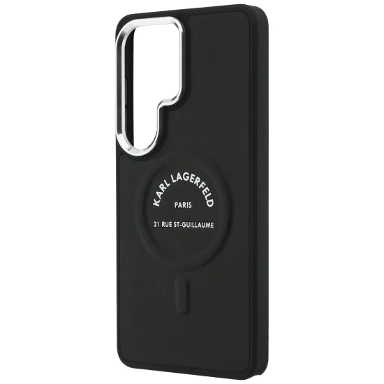 Калъф за Samsung Galaxy S26 Ultra - Wrapped Leather с Karl RSG Logo MagSafe - Karl Lagerfeld - Черен