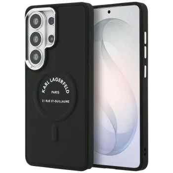 Калъф за Samsung Galaxy S26 Ultra - Wrapped Leather с Karl RSG Logo MagSafe - Karl Lagerfeld - Черен