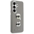 Калъф за Samsung Galaxy S26 - Wrapped Leather Saffiano с K&C Head Pin - Karl Lagerfeld - Сив
