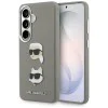 Калъф за Samsung Galaxy S26 - Wrapped Leather Saffiano с K&C Head Pin - Karl Lagerfeld - Сив