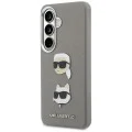 Калъф за Samsung Galaxy S26 - Wrapped Leather Saffiano с K&C Head Pin - Karl Lagerfeld - Сив