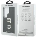 Калъф за Samsung Galaxy S26 Ultra - Wrapped Leather Saffiano с K&C Head Pin - Karl Lagerfeld - Черен