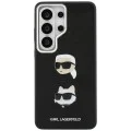 Калъф за Samsung Galaxy S26 Ultra - Wrapped Leather Saffiano с K&C Head Pin - Karl Lagerfeld - Черен