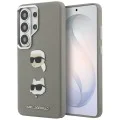 Калъф за Samsung Galaxy S26 Ultra - Wrapped Leather Saffiano с K&C Head Pin - Karl Lagerfeld - Сив