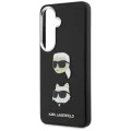 Калъф за Samsung Galaxy S26 Plus - Wrapped Leather Saffiano с K&C Head Pin - Karl Lagerfeld - Черен