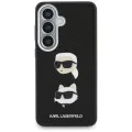 Калъф за Samsung Galaxy S26 Plus - Wrapped Leather Saffiano с K&C Head Pin - Karl Lagerfeld - Черен