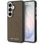 Калъф за Samsung Galaxy S26 Plus - Leather с Initial Logo Debossed MagSafe - Karl Lagerfeld - Кафяв