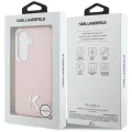 Калъф за Samsung Galaxy S26 - Wrapped Grained Leather с K Head Logo MagSafe - Karl Lagerfeld - Розов
