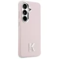 Калъф за Samsung Galaxy S26 - Wrapped Grained Leather с K Head Logo MagSafe - Karl Lagerfeld - Розов