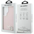 Калъф за Samsung Galaxy S26 Ultra - Wrapped Grained Leather с K Head Logo MagSafe - Karl Lagerfeld - Розов