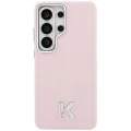 Калъф за Samsung Galaxy S26 Ultra - Wrapped Grained Leather с K Head Logo MagSafe - Karl Lagerfeld - Розов