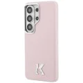 Калъф за Samsung Galaxy S26 Ultra - Wrapped Grained Leather с K Head Logo MagSafe - Karl Lagerfeld - Розов