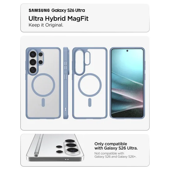 Калъф за Samsung Galaxy S26 Ultra - Ultra Hybrid MagSafe - Spigen - Син