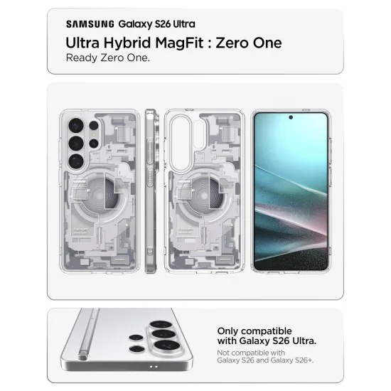Калъф за Samsung Galaxy S26 Ultra - Ultra Hybrid MagSafe - Spigen - Матово черен