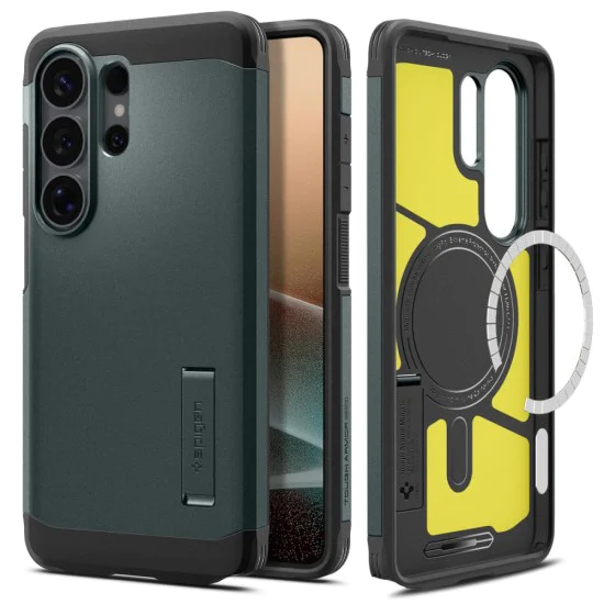 Калъф за Samsung Galaxy S26 Ultra - Tough Armor MagSafe - Spigen - Зелен