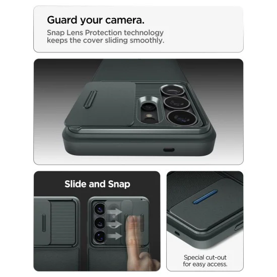 Калъф за Samsung Galaxy S26 Ultra - Optik Armor - Spigen - Зелен