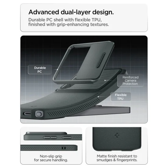 Калъф за Samsung Galaxy S26 Ultra - Optik Armor - Spigen - Зелен