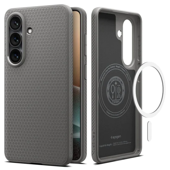 Калъф за Samsung Galaxy S26 Plus - Liquid Air MagSafe - Spigen - Мраморно сив