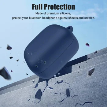 Калъф за Samsung Galaxy Buds 4 / Buds 4 Pro - Silicone Case - Techsuit - Син