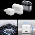 Зарядно устройство Spigen Essential EE301EU (ACH09492) - Type-C, 30W - Бяло