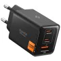 Зарядно устройство Spigen Essential EE473EU (ACH09465) - USB, 2x Type-C, 47W - Черно