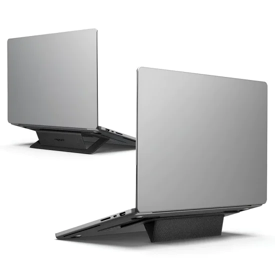 Стойка за лаптоп Spigen LD201-S6 (AMP11115) - сгъваема - Черна