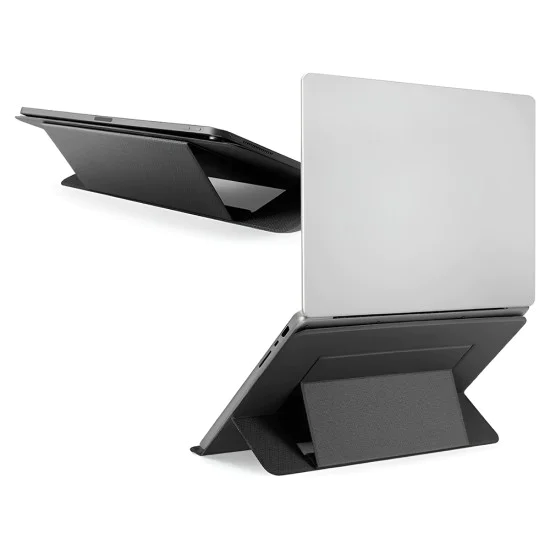 Стойка за лаптоп Spigen LD201-S7 (AMP11116) - сгъваема, до 14 - Черна