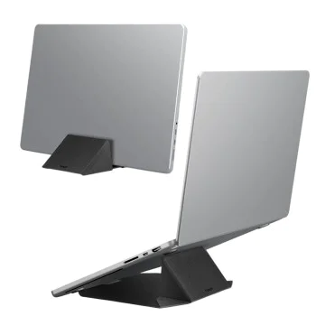 Стойка за лаптоп Spigen LD201-S9 (AMP11118) - вертикална, до 16" - Черна
