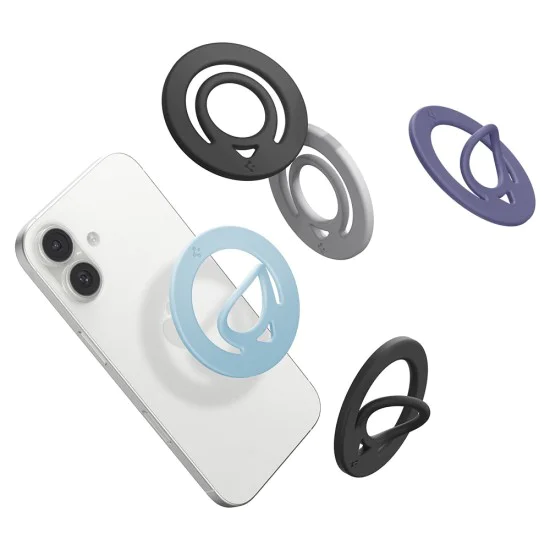 Пръстен за телефон Spigen Dual Pop MagSafe (AMP11369) - силиконов, лилав - Violet
