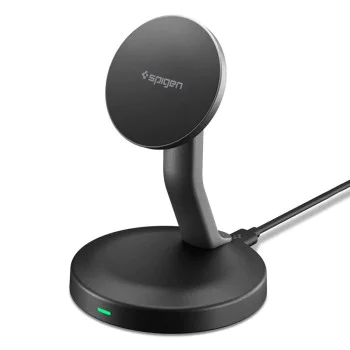 Безжично зарядно устройство Spigen Essential EF151MS (ACH10441) - MagSafe, 15W - Черно