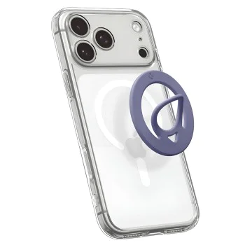 Пръстен за телефон Spigen Dual Pop MagSafe (AMP11369) - силиконов, лилав - Violet